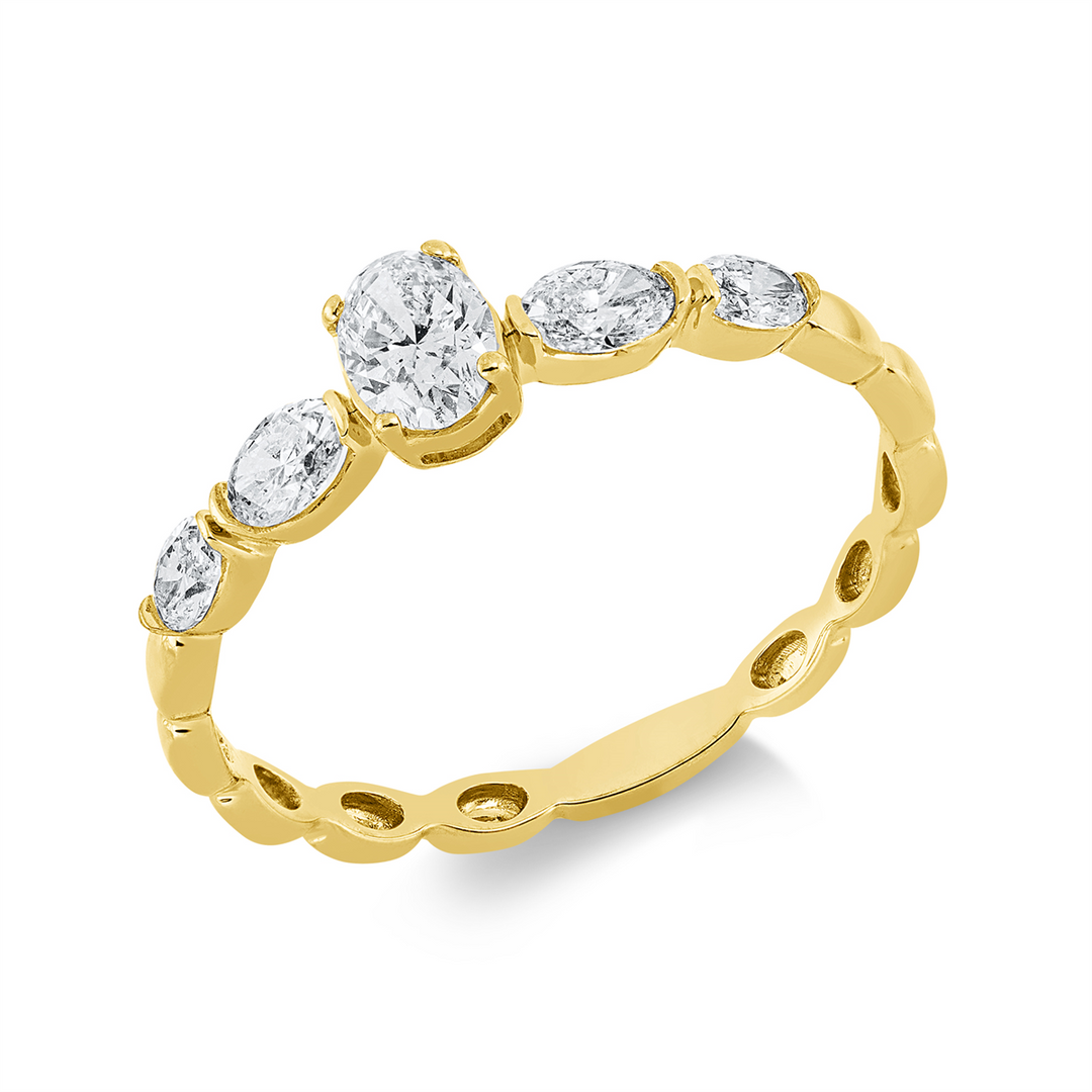 Solitaire mit Besatz Ring - 1GV85