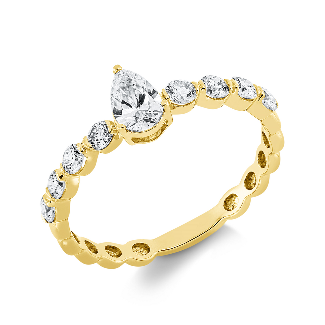 Solitaire mit Besatz Ring - 1GV92