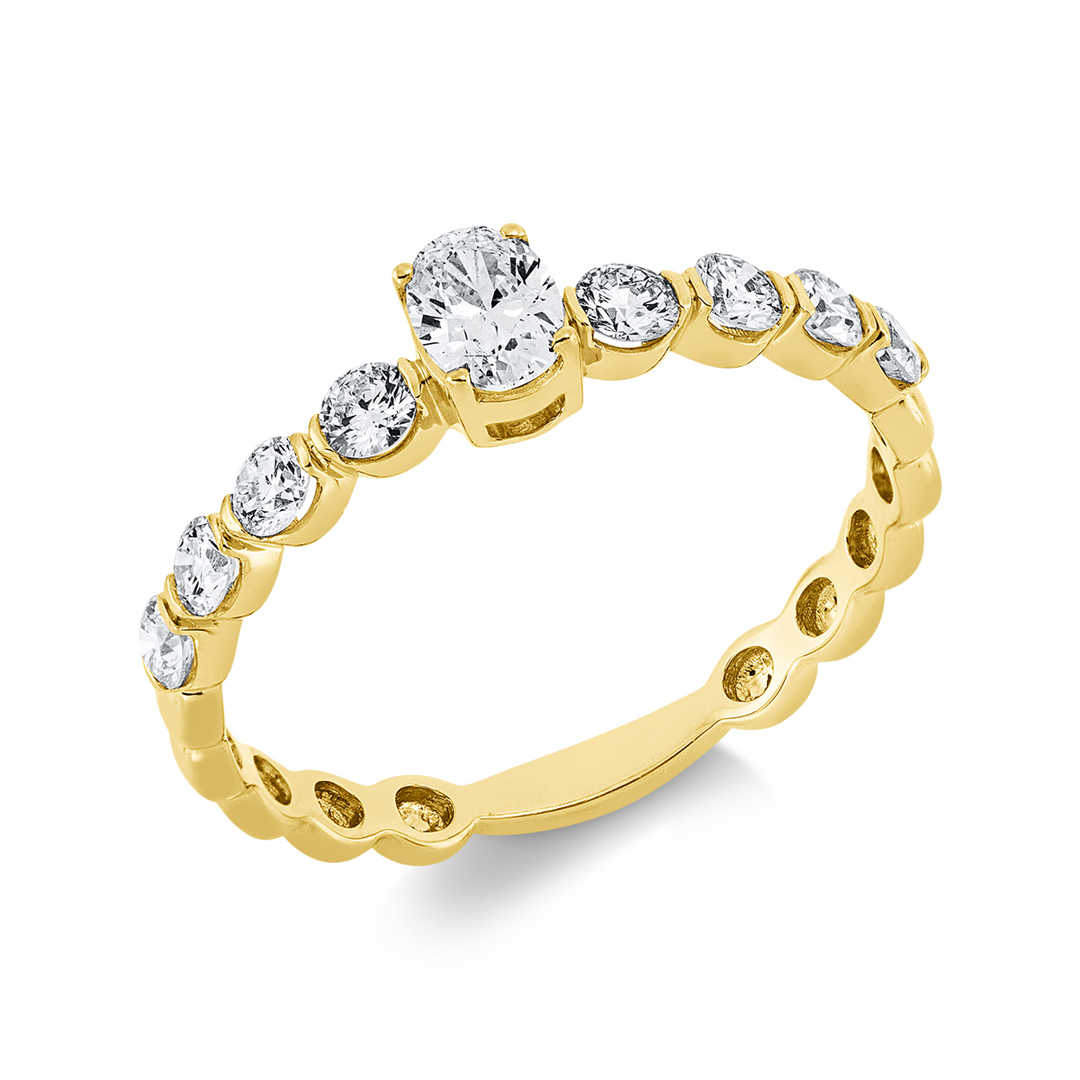 Solitaire mit Besatz Ring - 1GV93