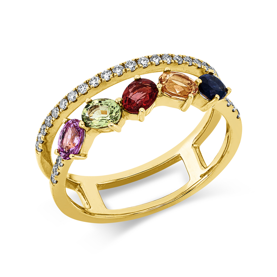 Rainbow &amp; Multicolor Ring - 1HE38