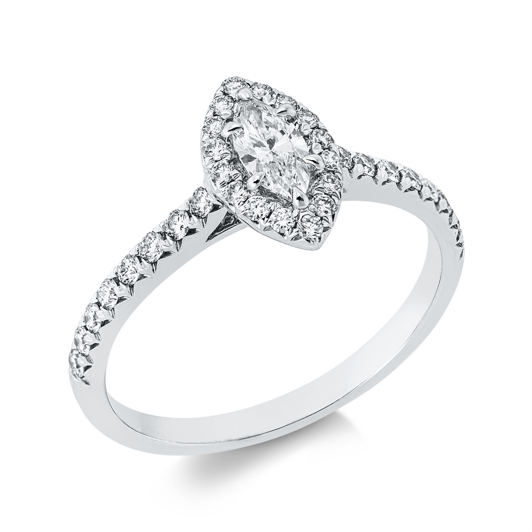 Solitaire mit Besatz Ring - 1HL60