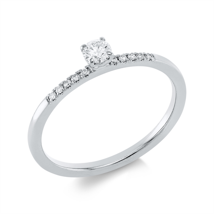Solitaire mit Besatz Ring - 1HM92