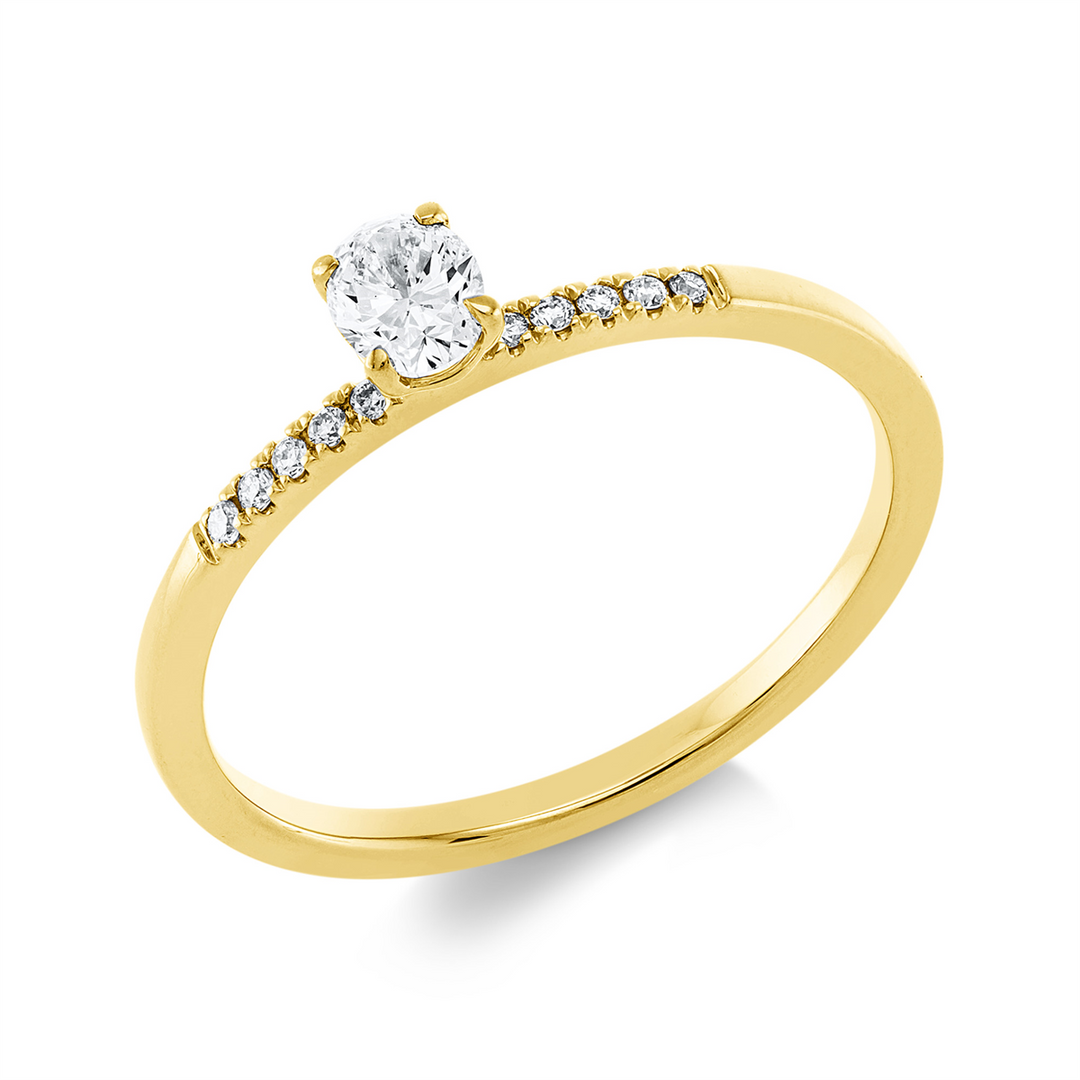 Solitaire mit Besatz Ring - 1HM93