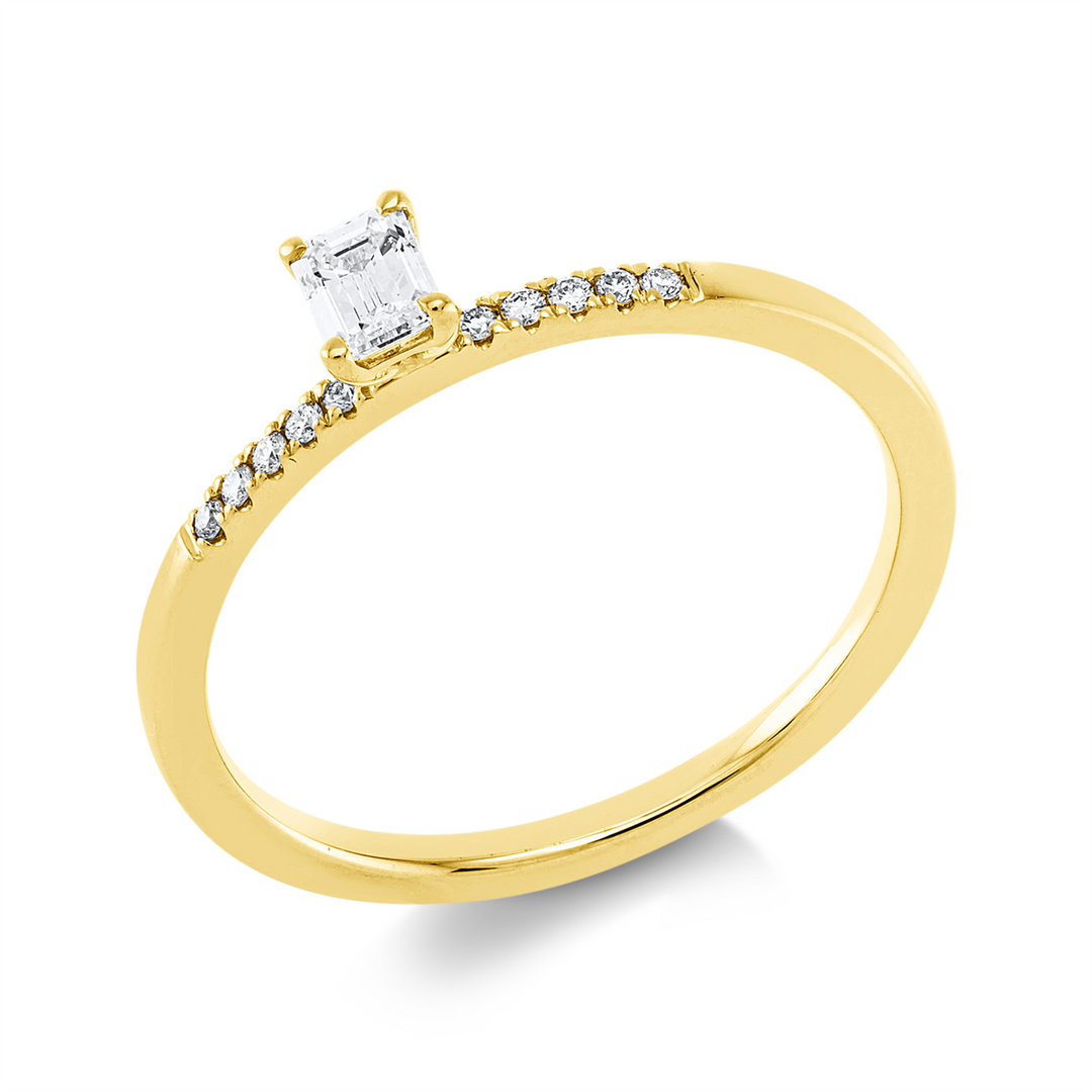 Solitaire mit Besatz Ring - 1HM96