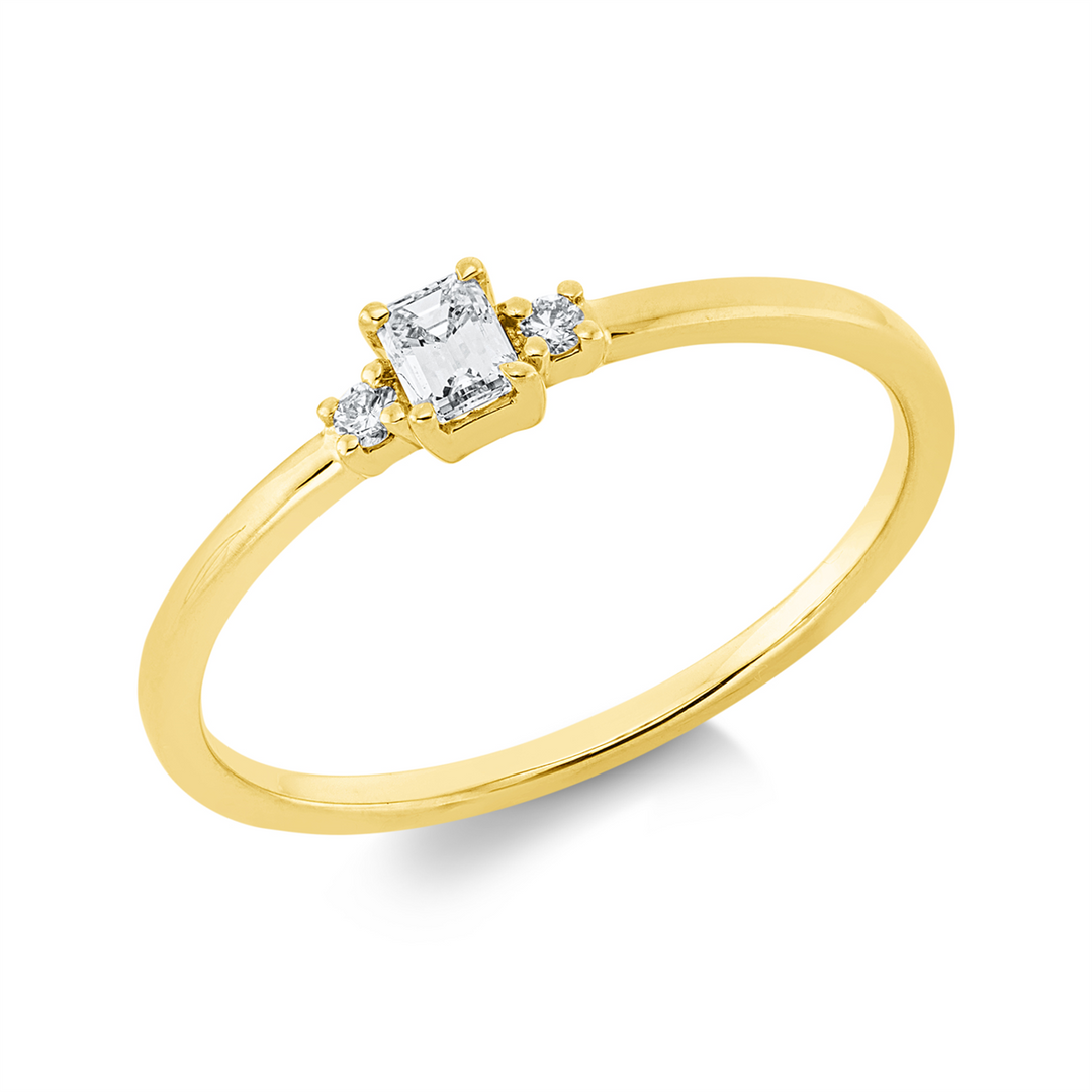 Solitaire mit Besatz Ring - 1HM98