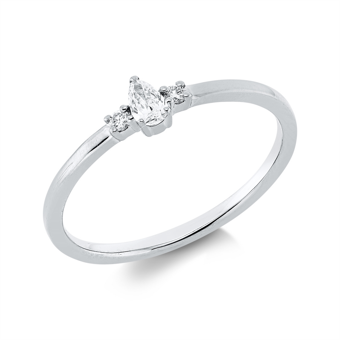 Solitaire mit Besatz Ring - 1HN02