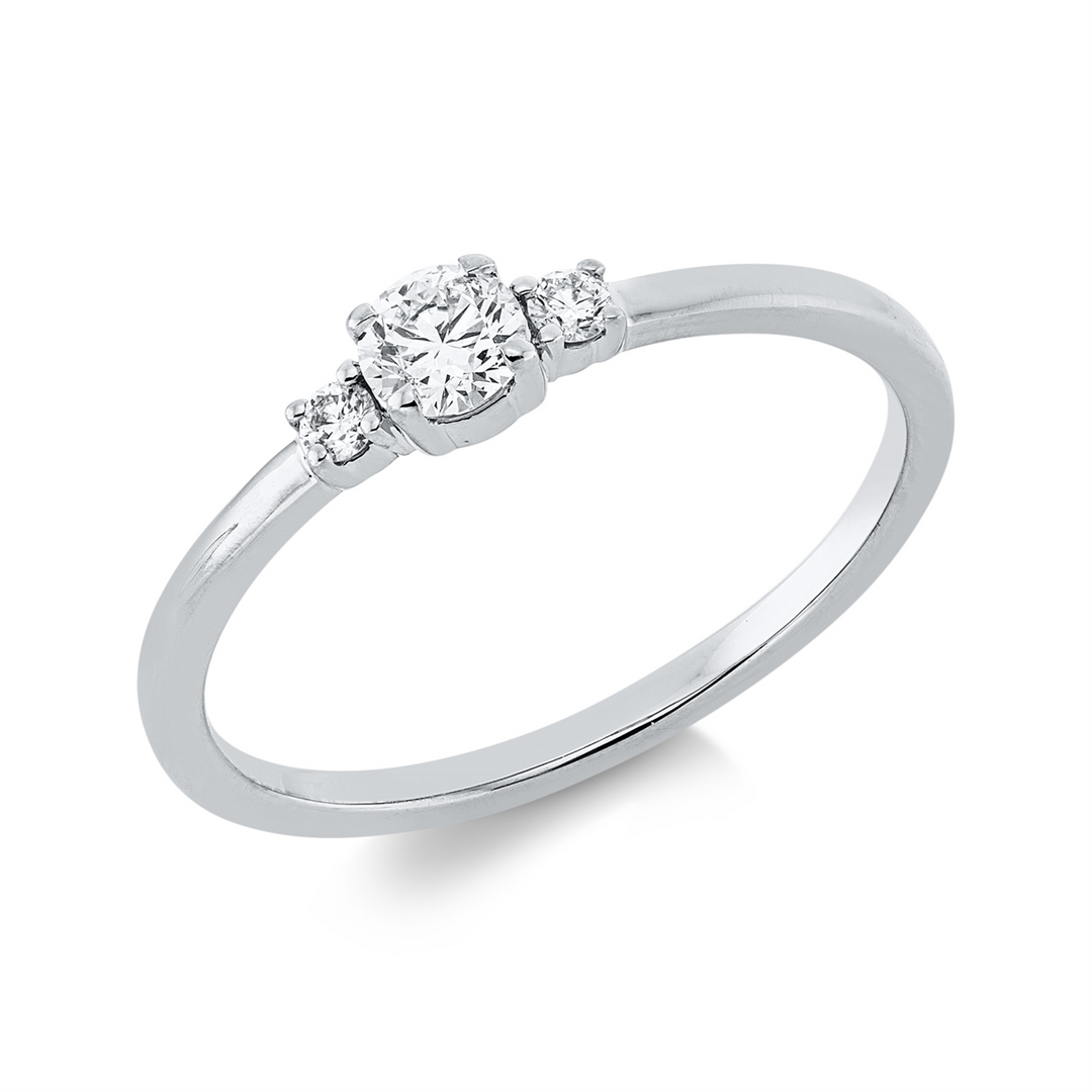 Solitaire mit Besatz Ring - 1HN08