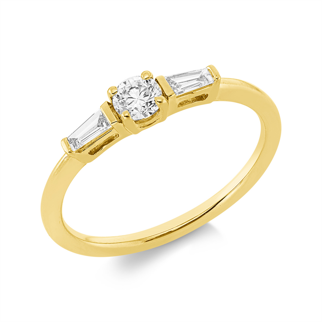 Solitaire mit Besatz Ring - 1HN12