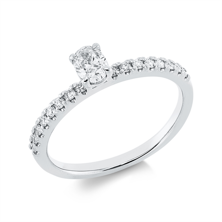 Solitaire mit Besatz Ring - 1HN15