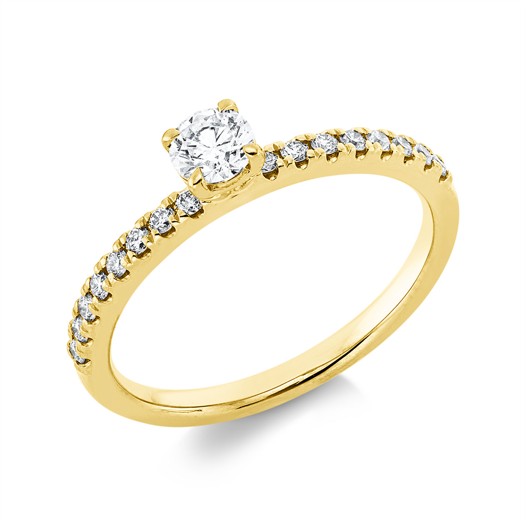 Solitaire mit Besatz Ring - 1HN17