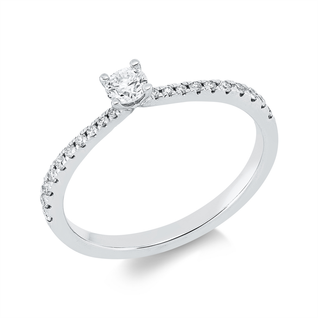 Solitaire mit Besatz Ring - 1HO45