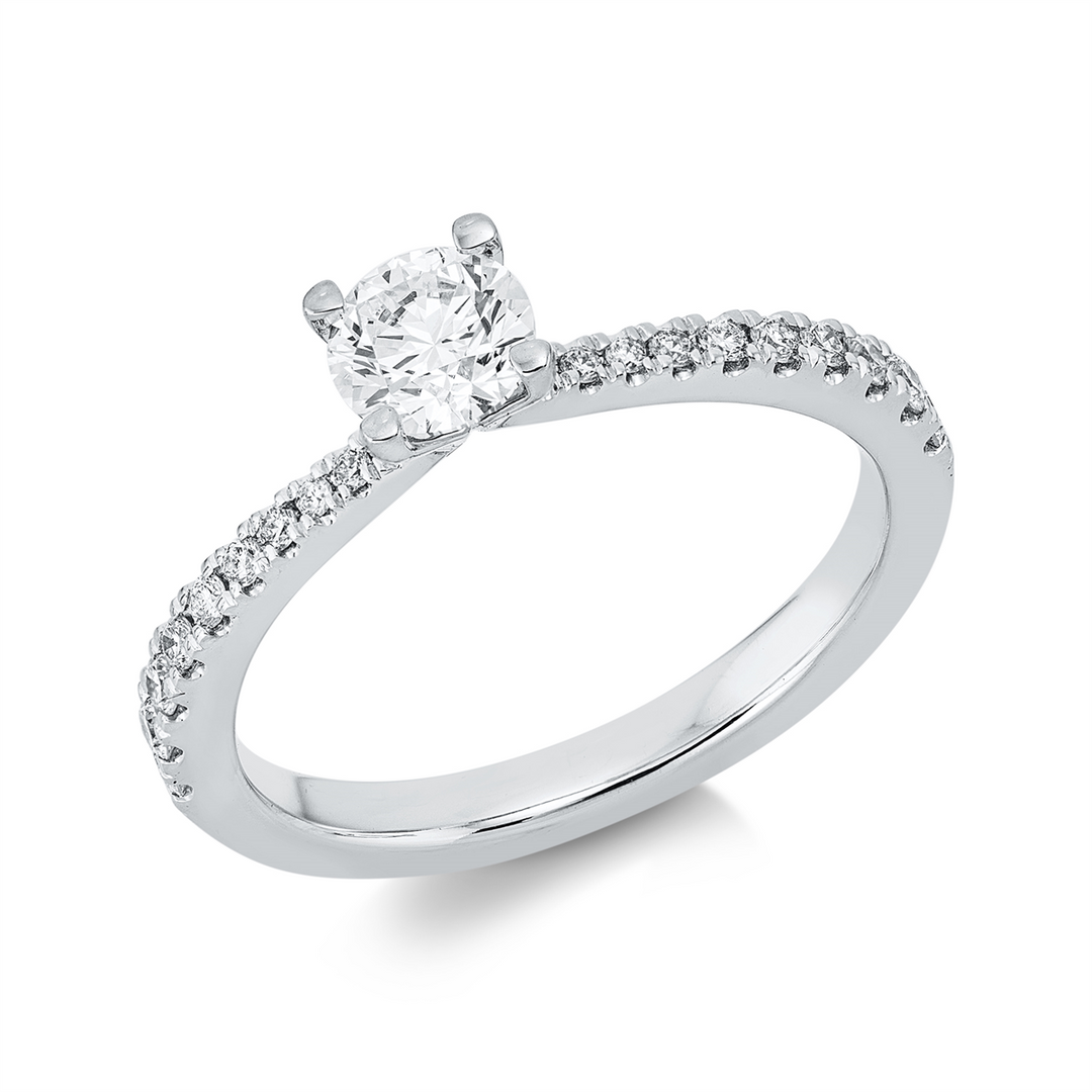 Solitaire mit Besatz Ring - 1HP12