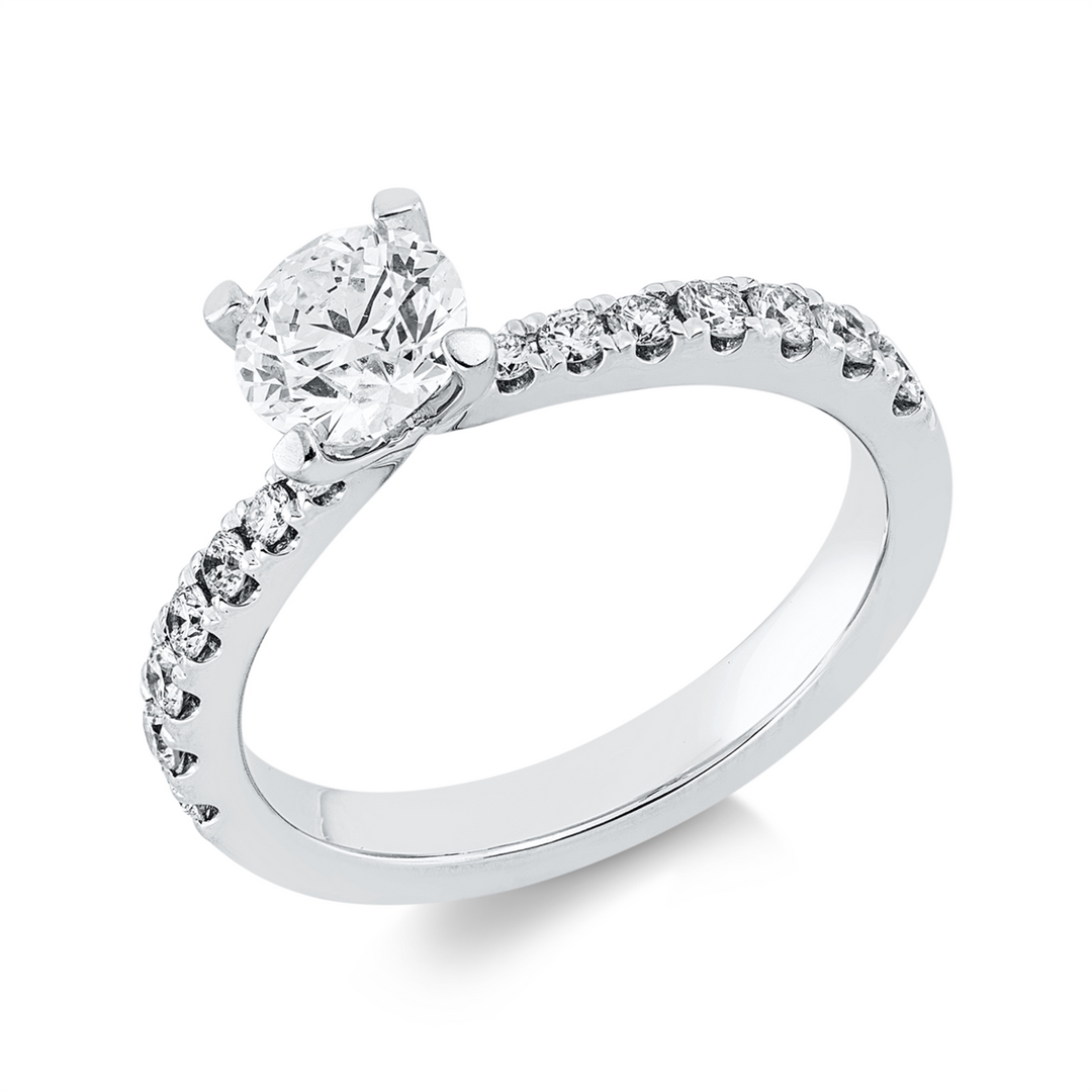 Solitaire mit Besatz Ring - 1HP13