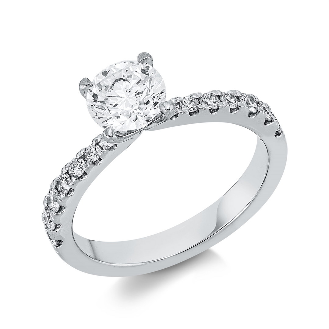 Solitaire mit Besatz Ring - 1HP14