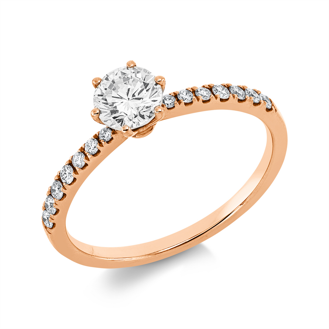 Solitaire mit Besatz Ring - 1HT08
