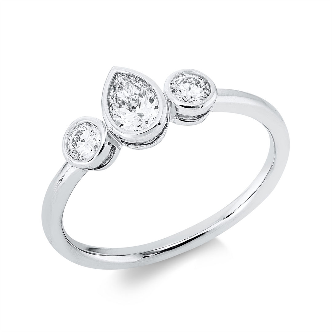 Solitaire mit Besatz Ring - 1IB93