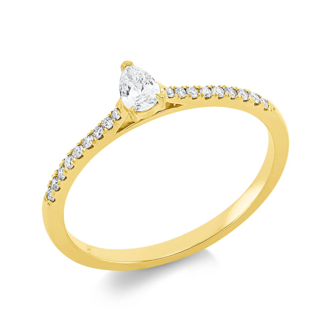 Solitaire mit Besatz Ring - 1IC84