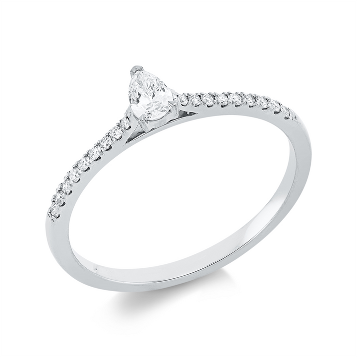 Solitaire mit Besatz Ring - 1IC84