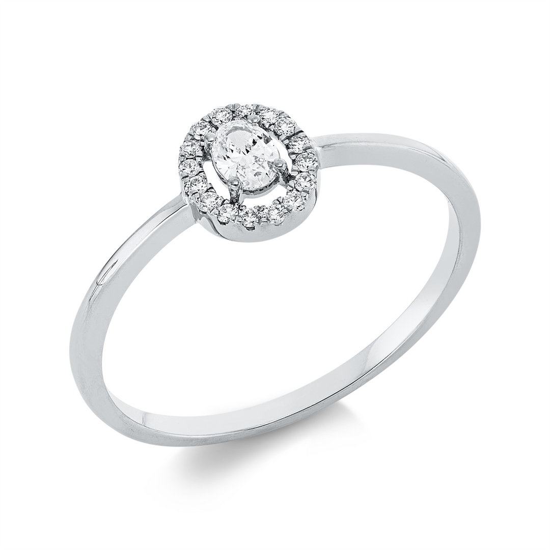 Solitaire mit Besatz Ring - 1IC89