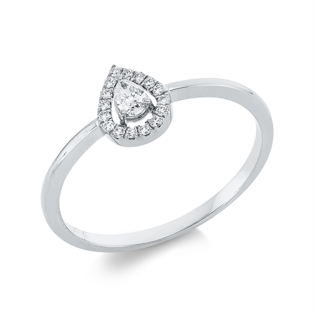 Solitaire mit Besatz Ring - 1IC90