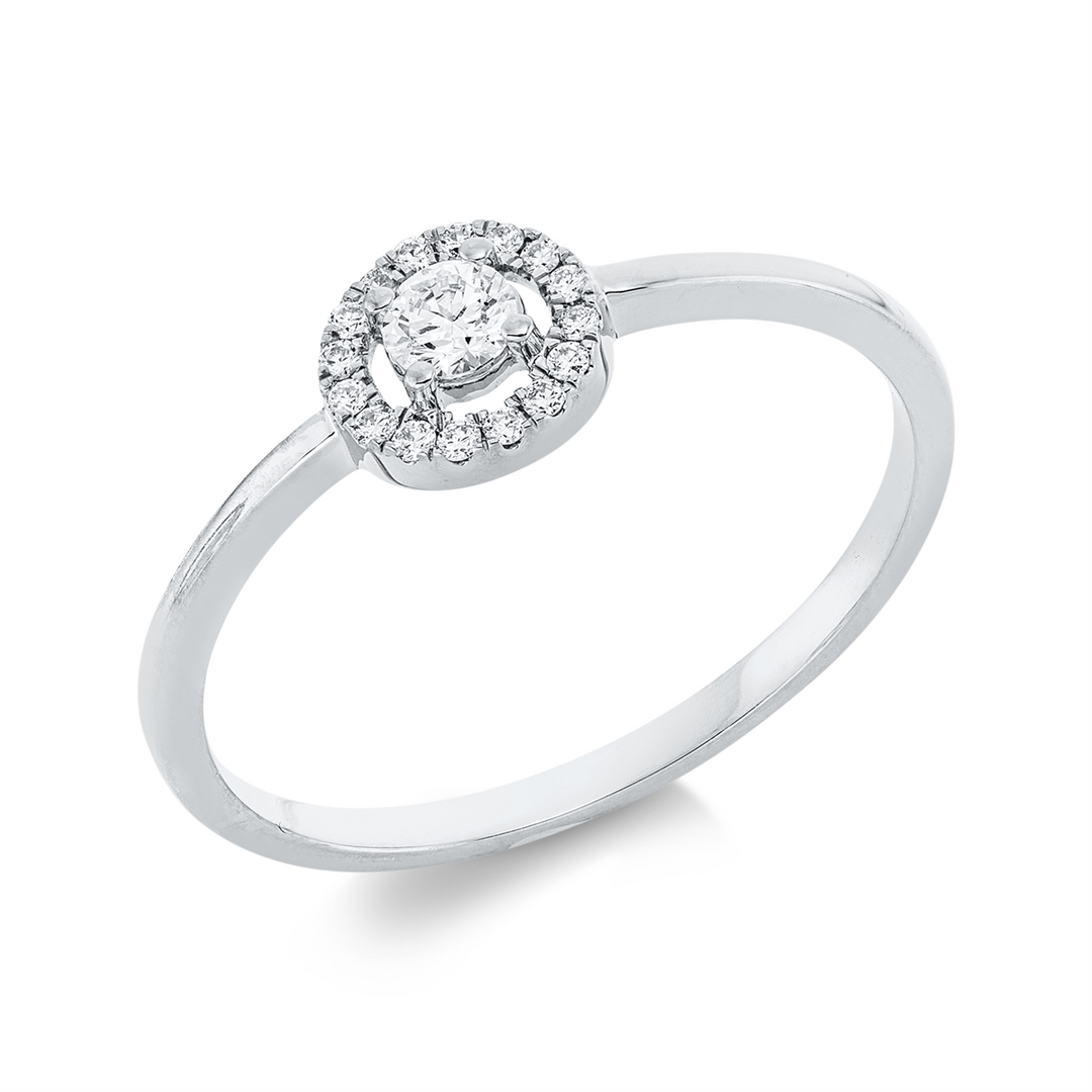 Solitaire mit Besatz Ring - 1IC91