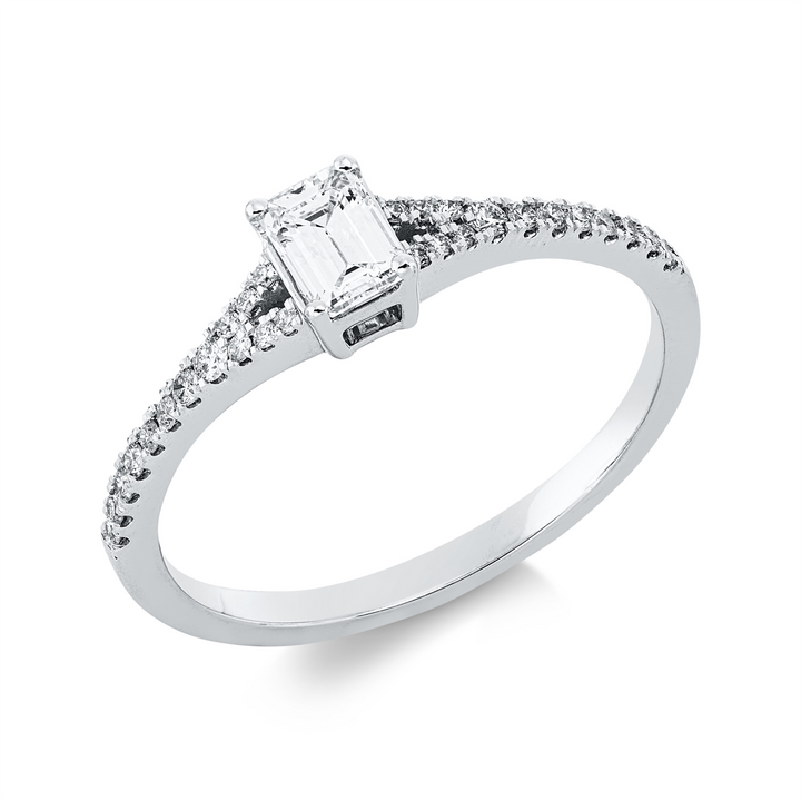 Solitaire mit Besatz Ring - 1ID18