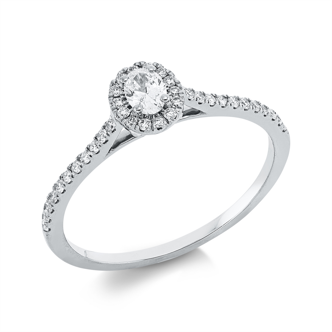 Solitaire mit Besatz Ring - 1IE27
