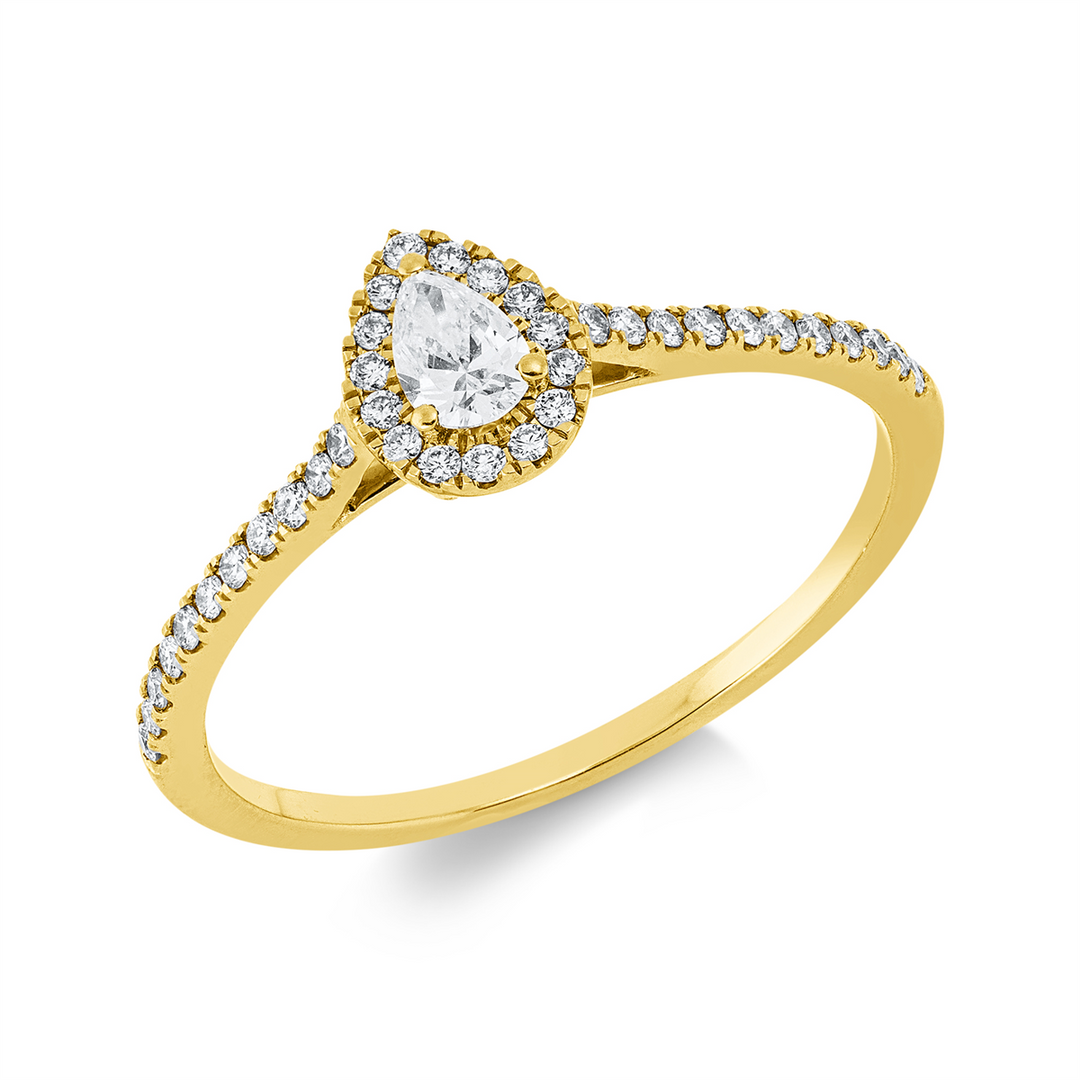 Solitaire mit Besatz Ring - 1IE28