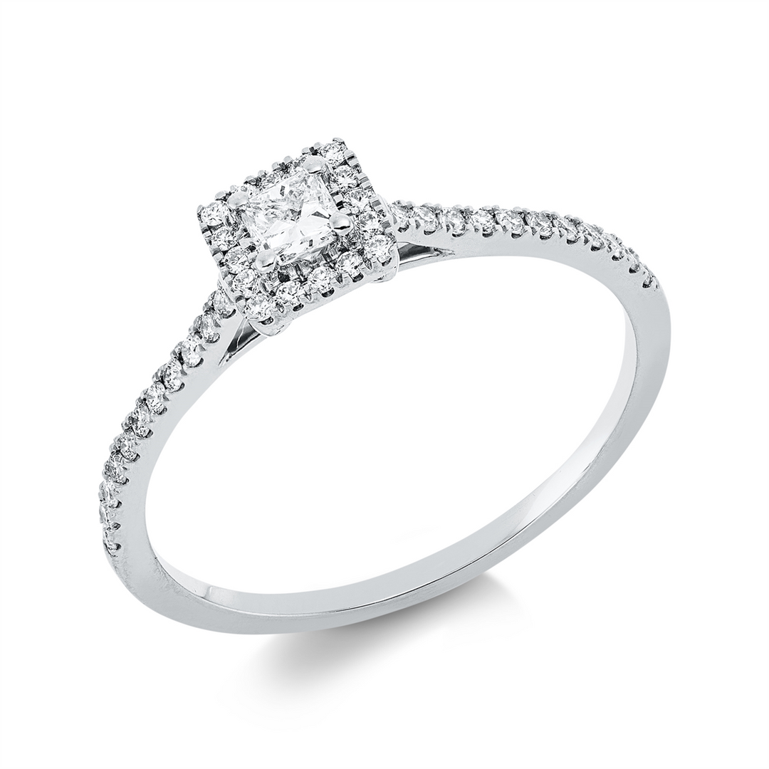 Solitaire mit Besatz Ring - 1IE29