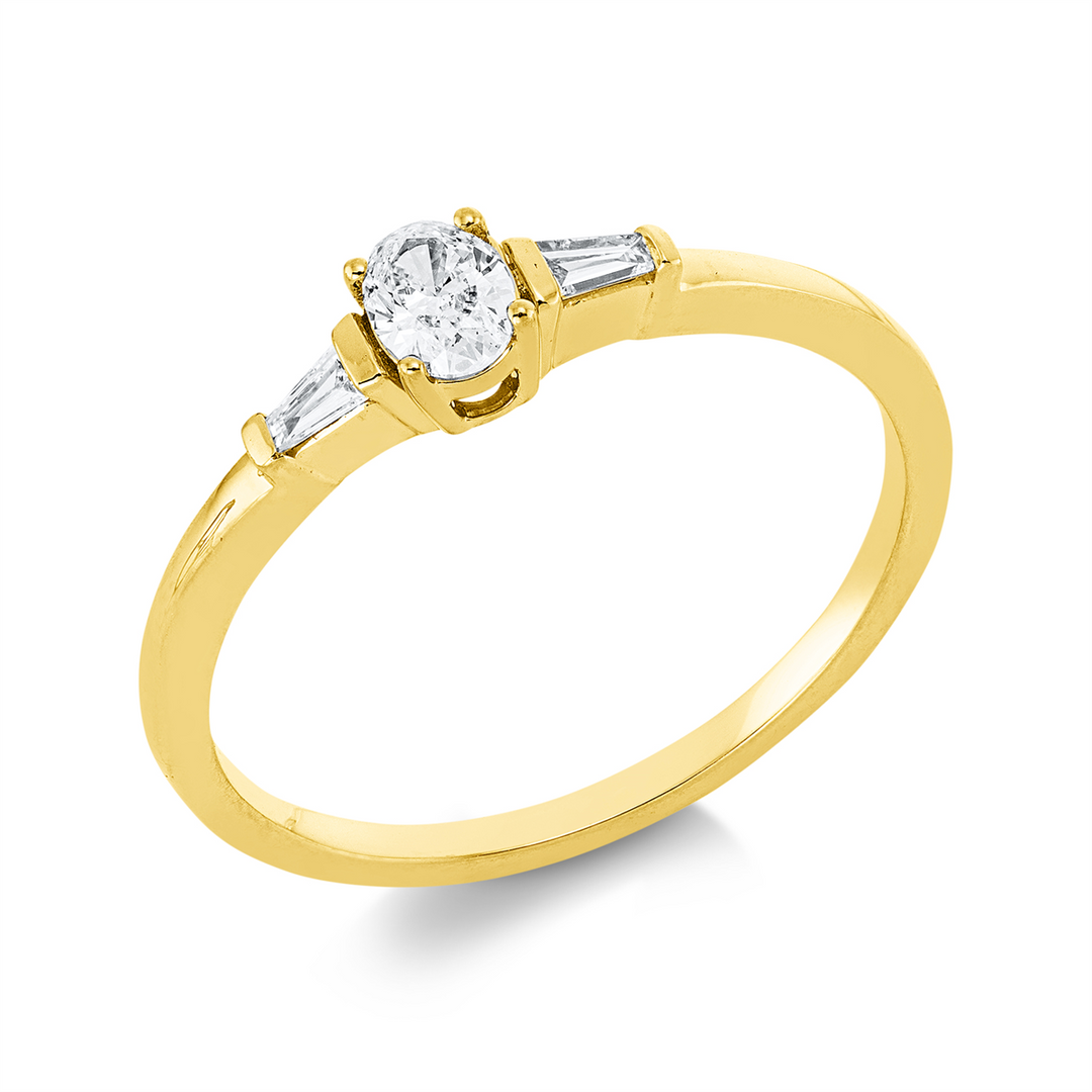 Solitaire mit Besatz Ring - 1IE35