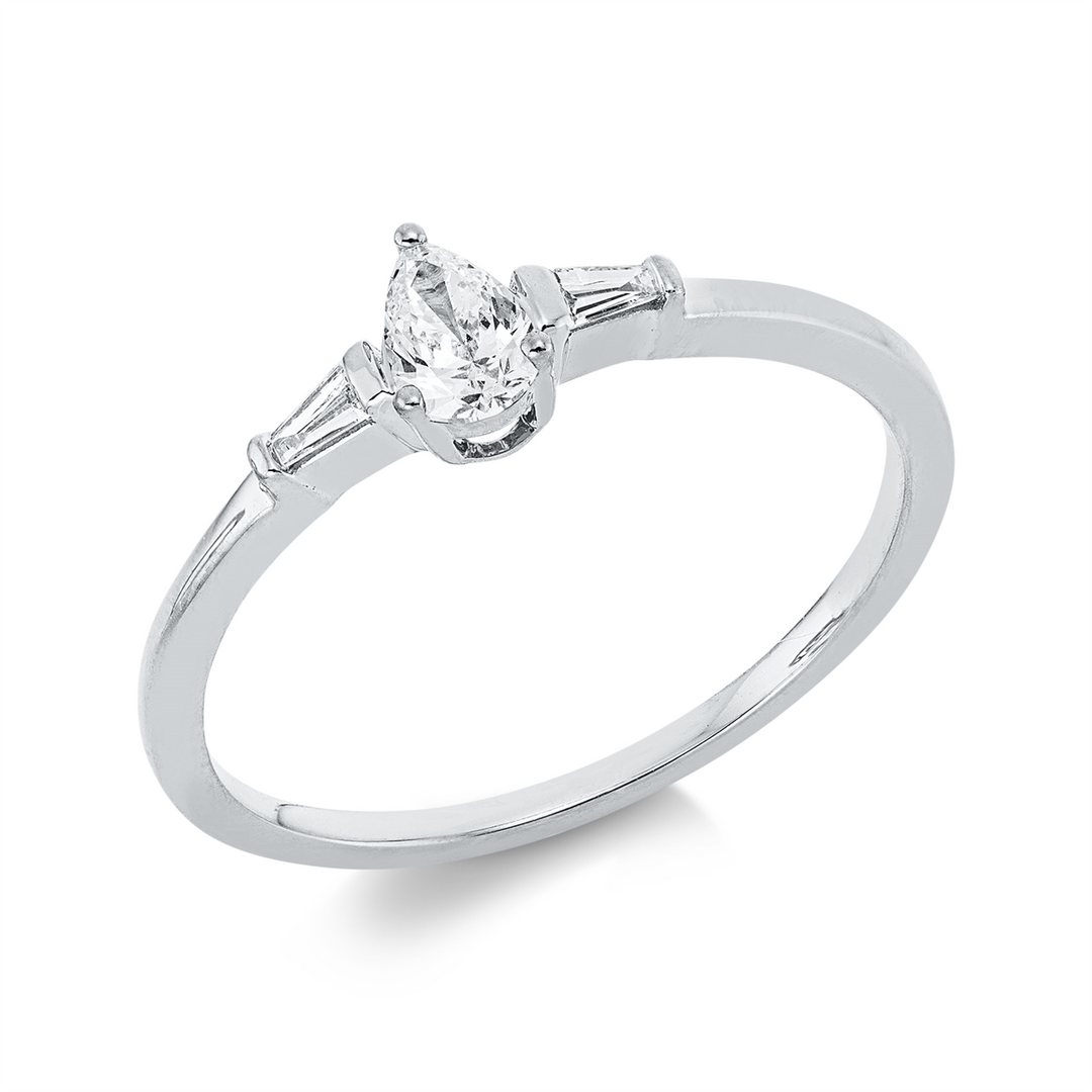 Solitaire mit Besatz Ring - 1IE36