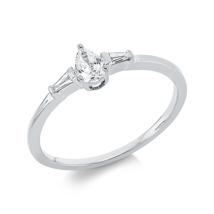 Solitaire mit Besatz Ring - 1IE36