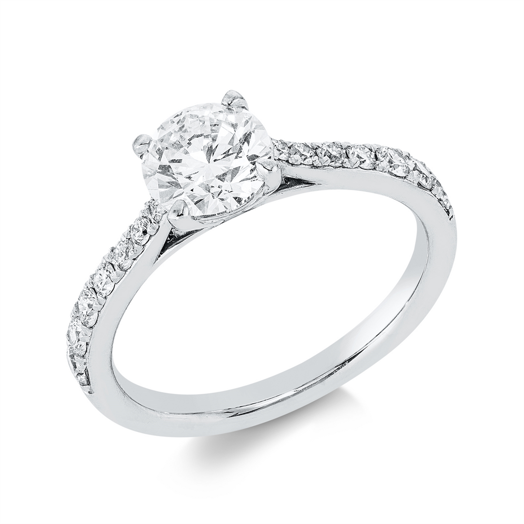 Solitaire mit Besatz Ring - 1IF65