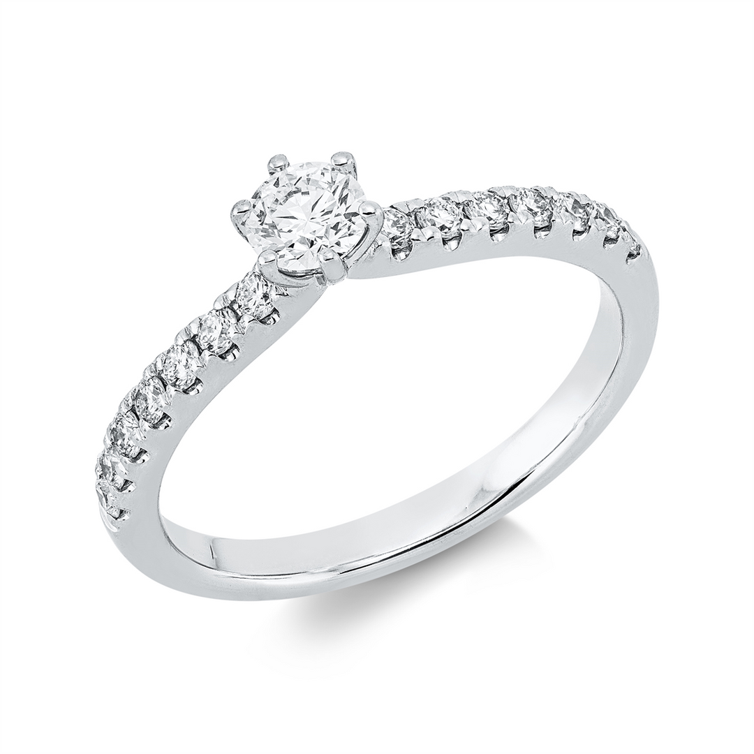 Solitaire mit Besatz Ring - 1IN51