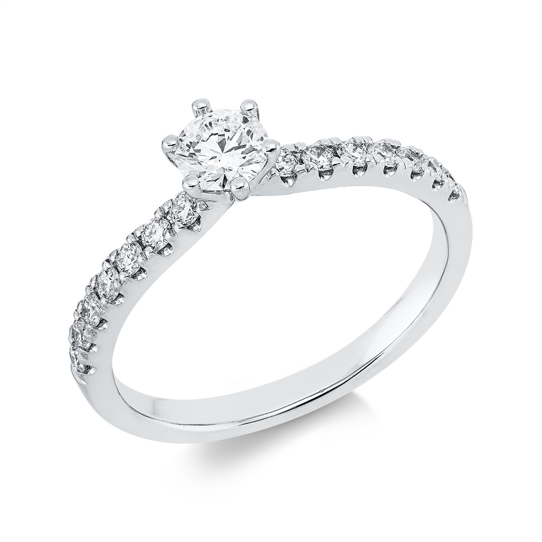 Solitaire mit Besatz Ring - 1IP37