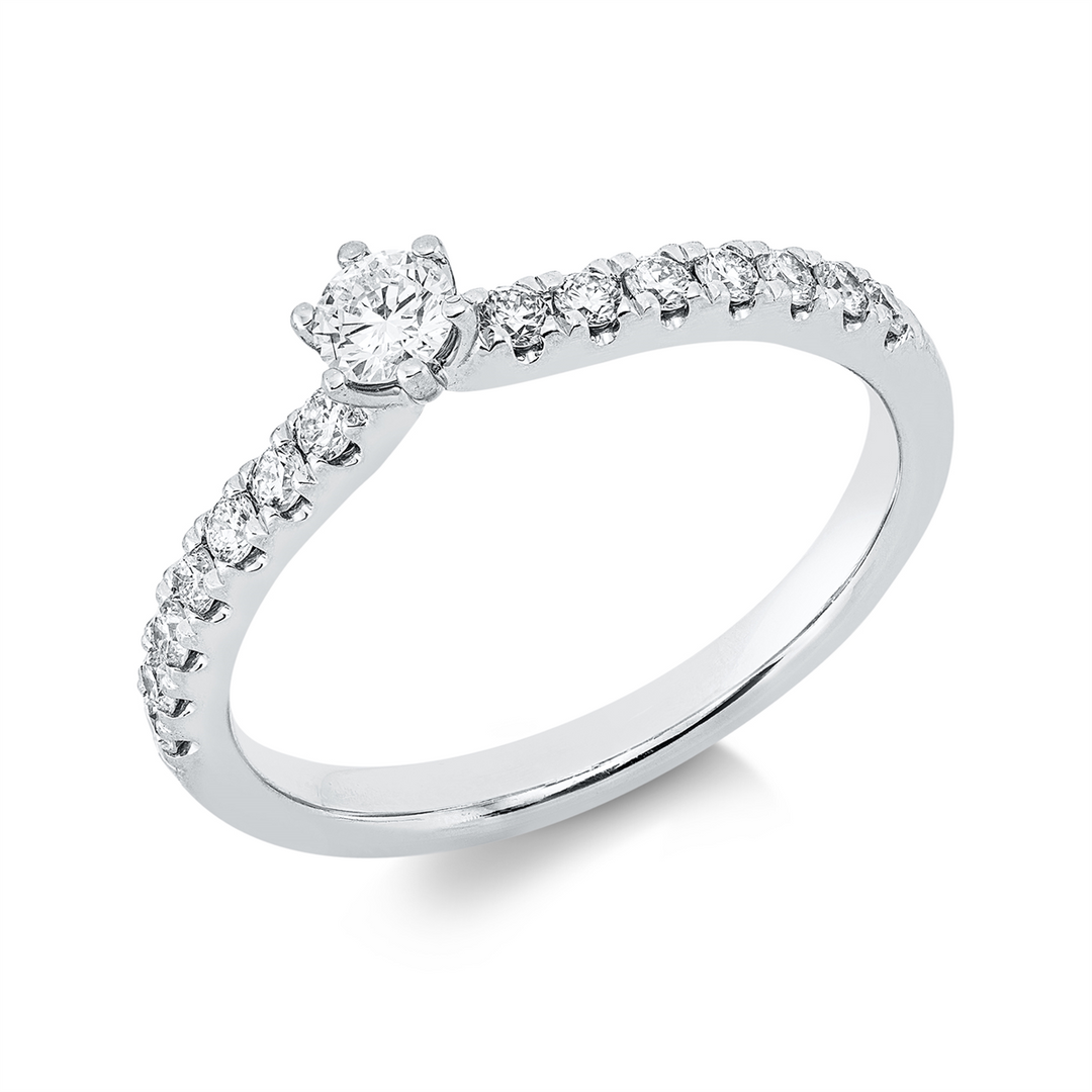 Solitaire mit Besatz Ring - 1IQ81