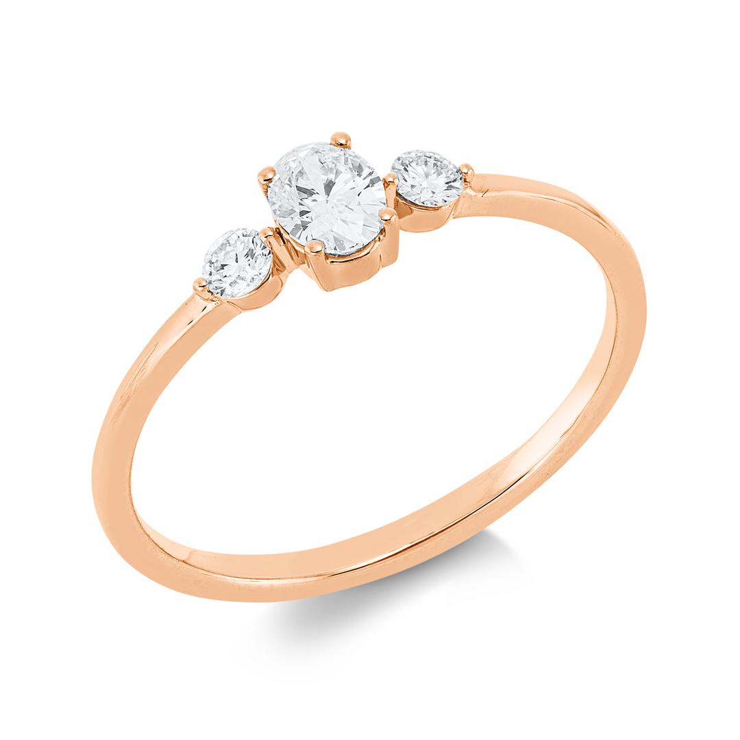 Solitaire mit Besatz Ring - 1IV44