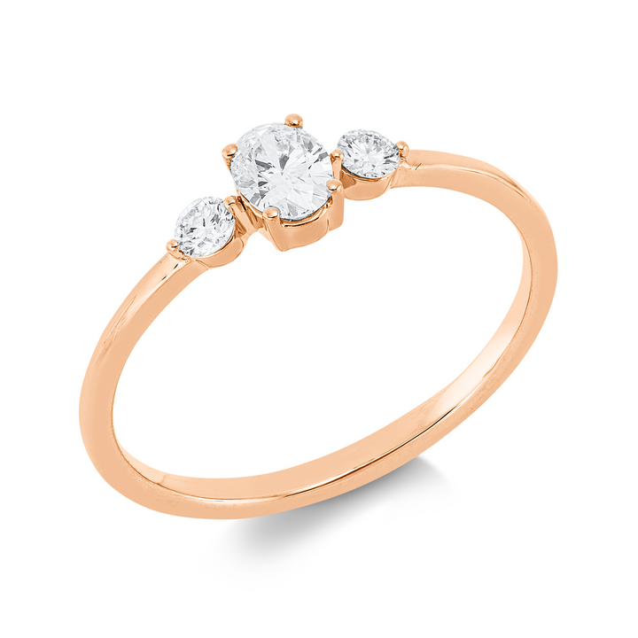Solitaire mit Besatz Ring - 1IV44