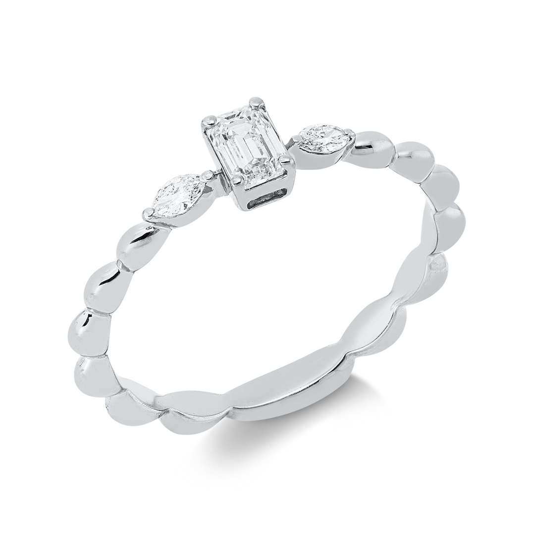 Solitaire mit Besatz Ring - 1IW09