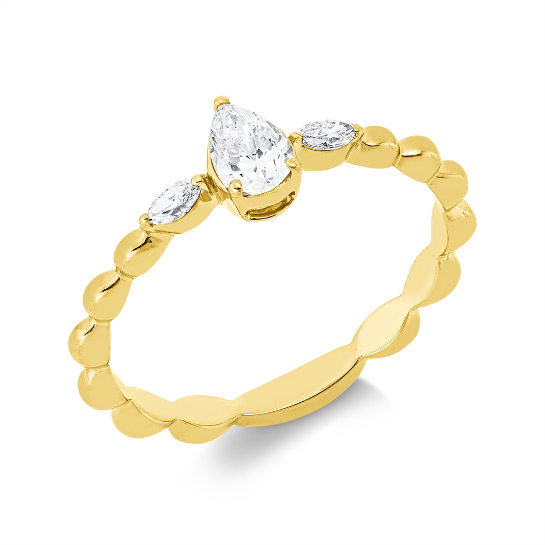 Solitaire mit Besatz Ring - 1IW15