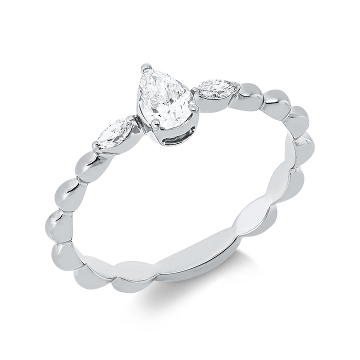 Solitaire mit Besatz Ring - 1IW15