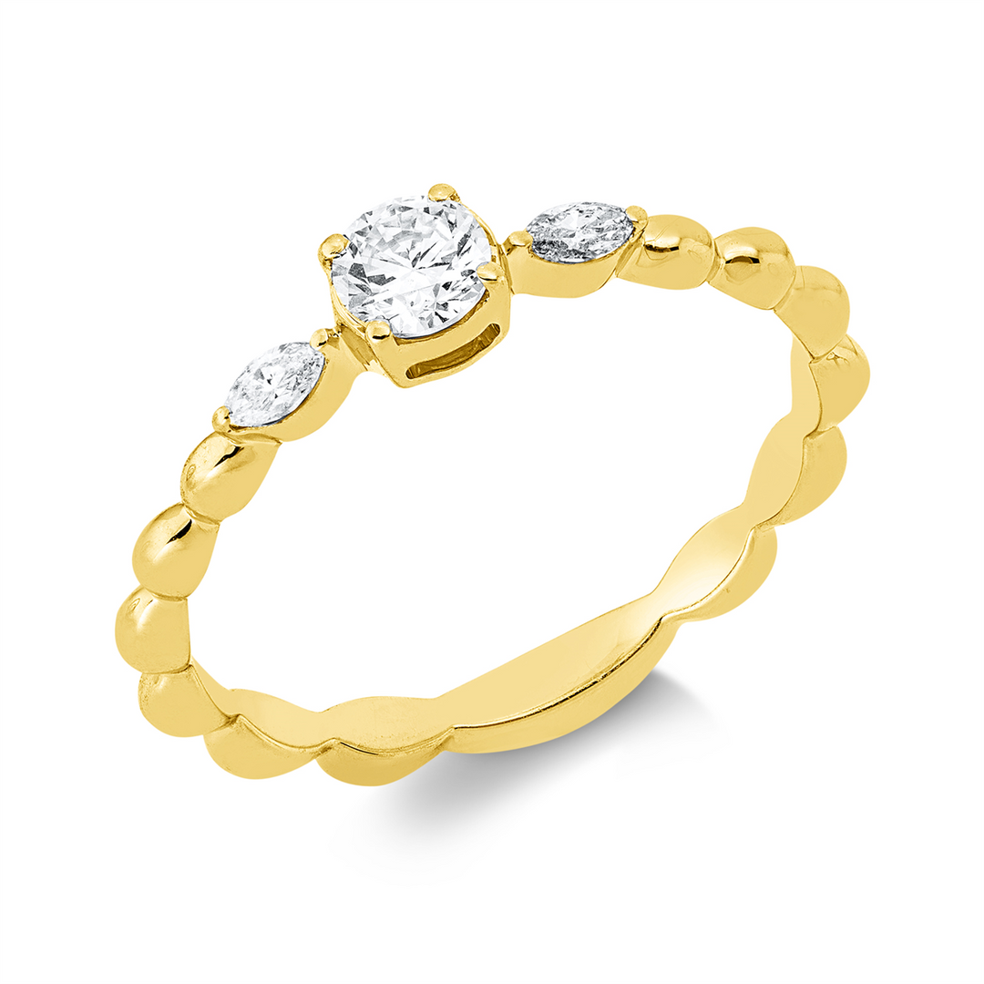Solitaire mit Besatz Ring - 1IW17