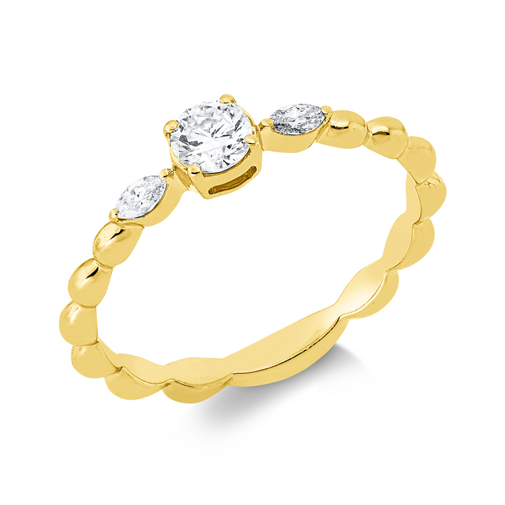 Solitaire mit Besatz Ring - 1IW17