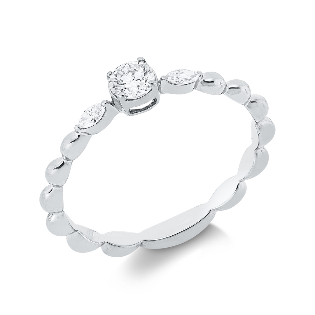 Solitaire mit Besatz Ring - 1IW32