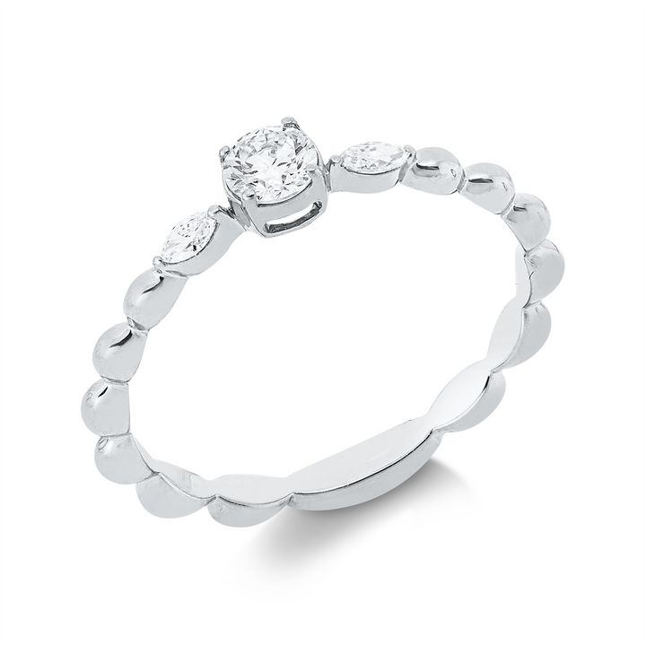 Solitaire mit Besatz Ring - 1IW32