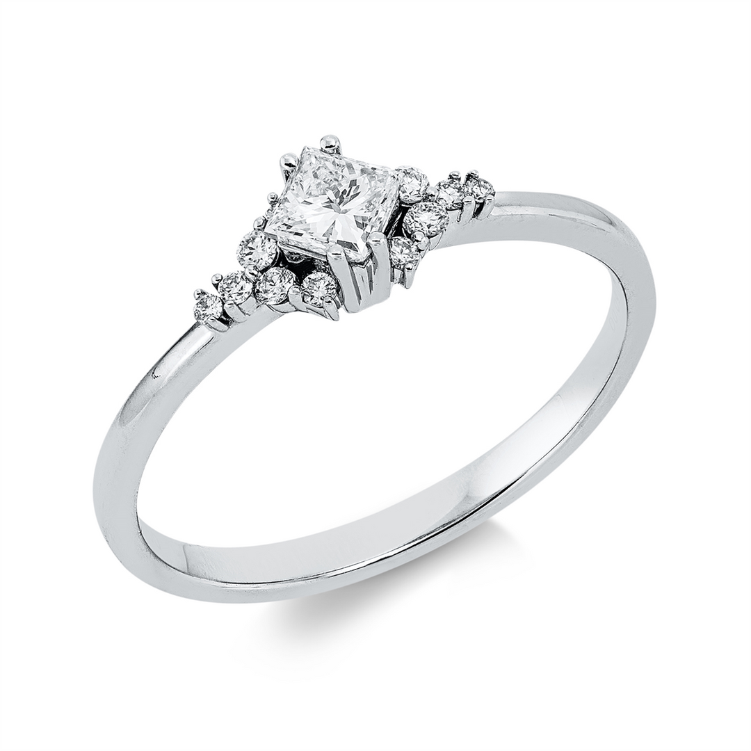 Solitaire mit Besatz Ring - 1IW63
