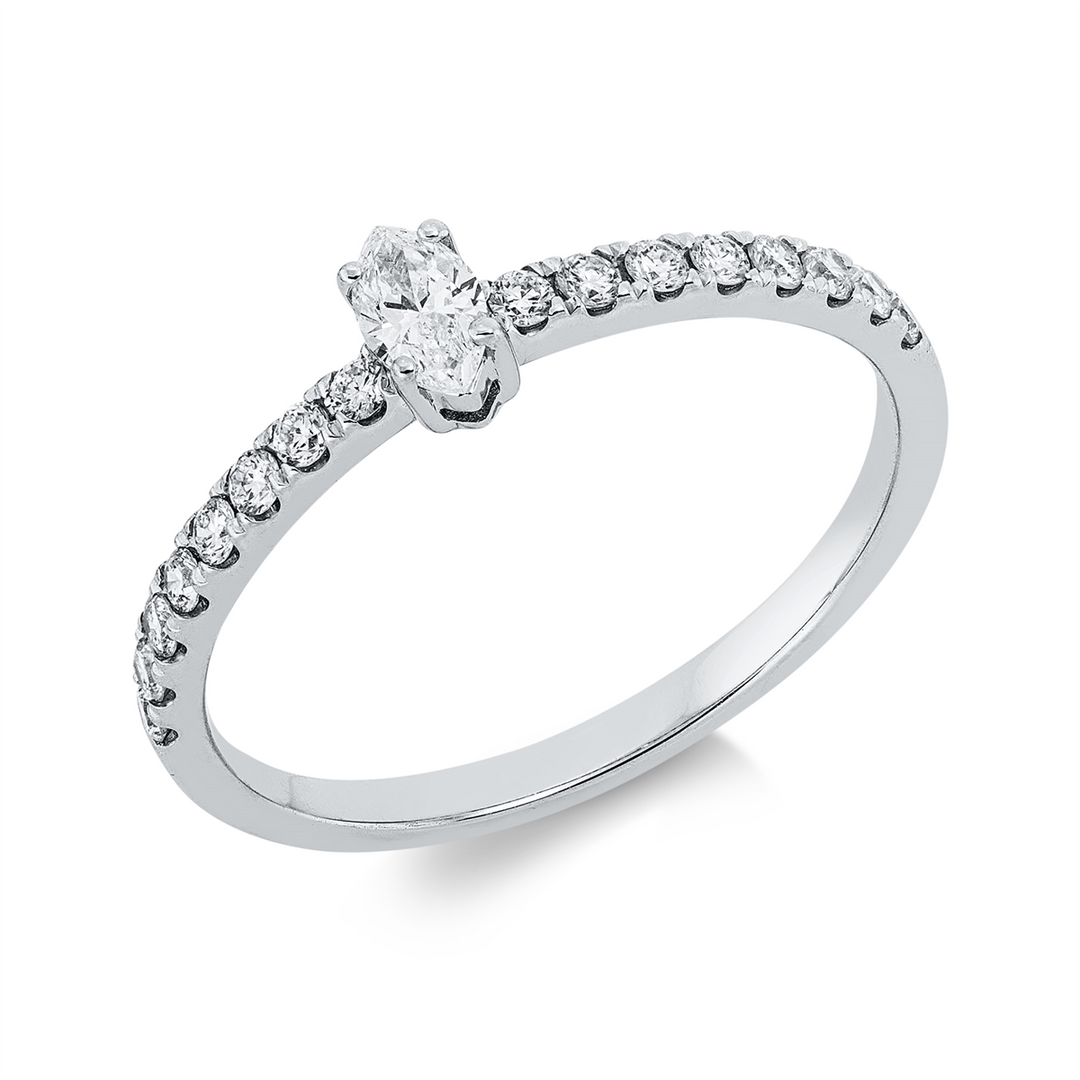 Solitaire mit Besatz Ring - 1IW68