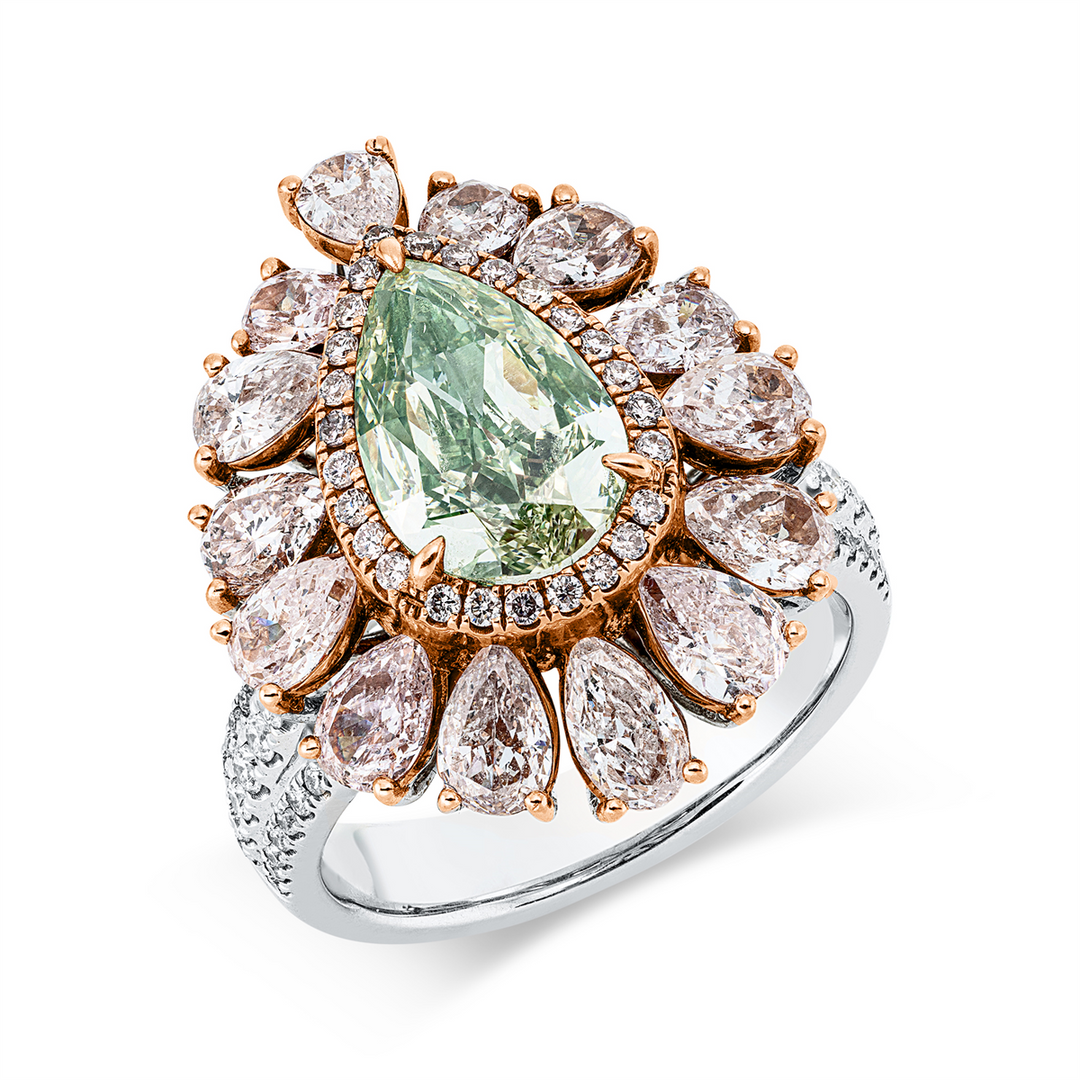 Farbiger Diamant Ring - 1JA98