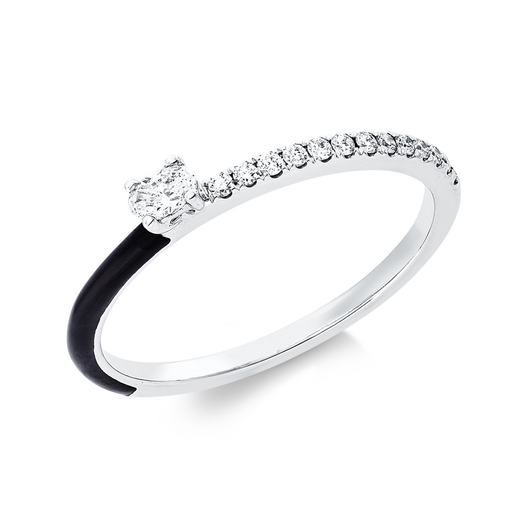 Solitaire mit Besatz Ring - 1JB25