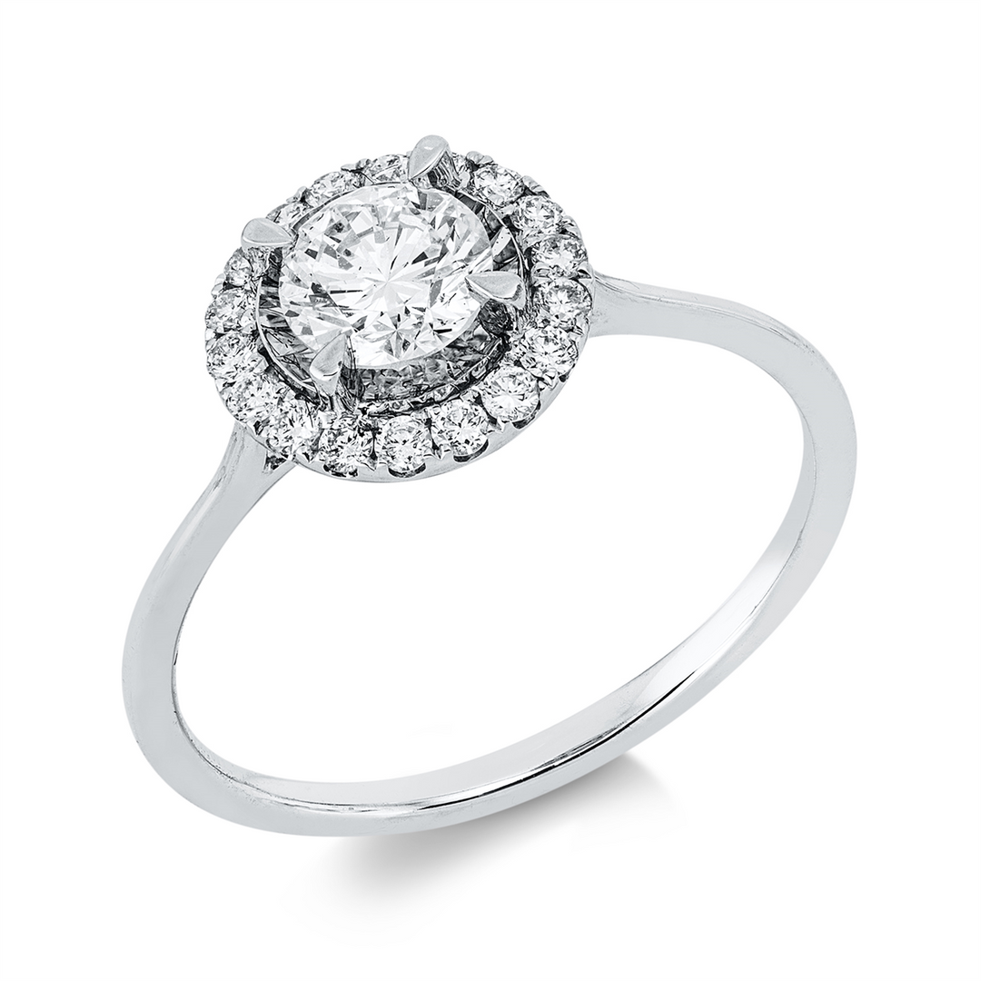 Solitaire mit Besatz Ring - 1JG46